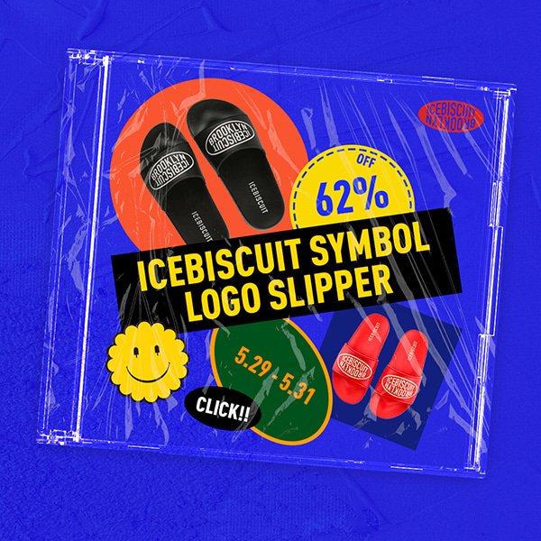 아이스비스킷 - ICEBISCUIT SYMBOL LOGO SLIPPER 62% OFF, JUST FOR 3 DAYS (종료)